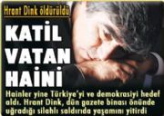 TRKYE?Y SARSAN CNAYETE TEPKLER BYYOR... LMDEN NCE LGN GELMELER VAR: TEHDT EDLM!... RESM MAKAMLARDA ?HADD BLDRLM?... HRANT DNK?N LMNDEK SIR PERDES ARALANACAK MI?