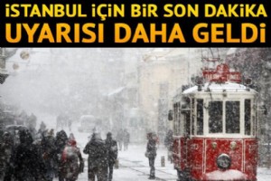 STANBUL’DA 3-8 CM KAR RTS BEKLENYOR